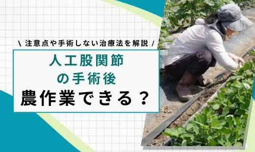 人工股関節 農作業