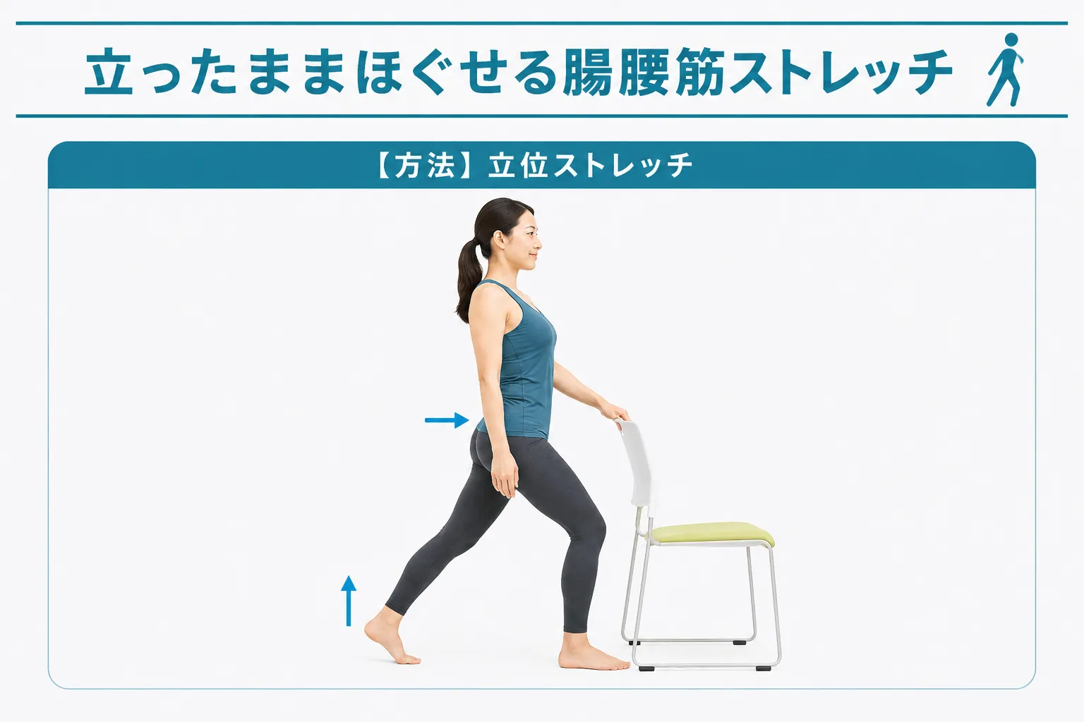 立ったままストレッチ