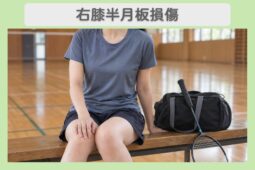 右膝半月板損傷 30代女性のイメージ(AI生成・患者本人ではありません)